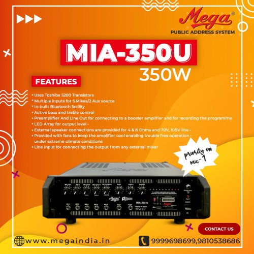 MIA 350u USB/SD Card Player & Recorder with FM